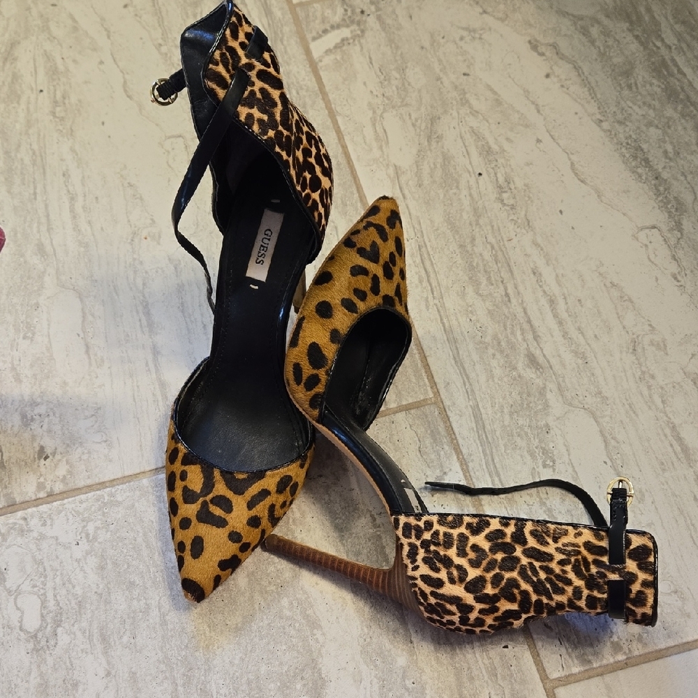 Stylish Leopard Print Women's Heels